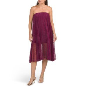HELSI Wine Daniela Strapless Dress